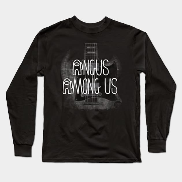 Angus Among Us - who is sus?  SG guitar Long Sleeve T-Shirt by BrederWorks